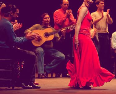 grupo de rumba con flamenca